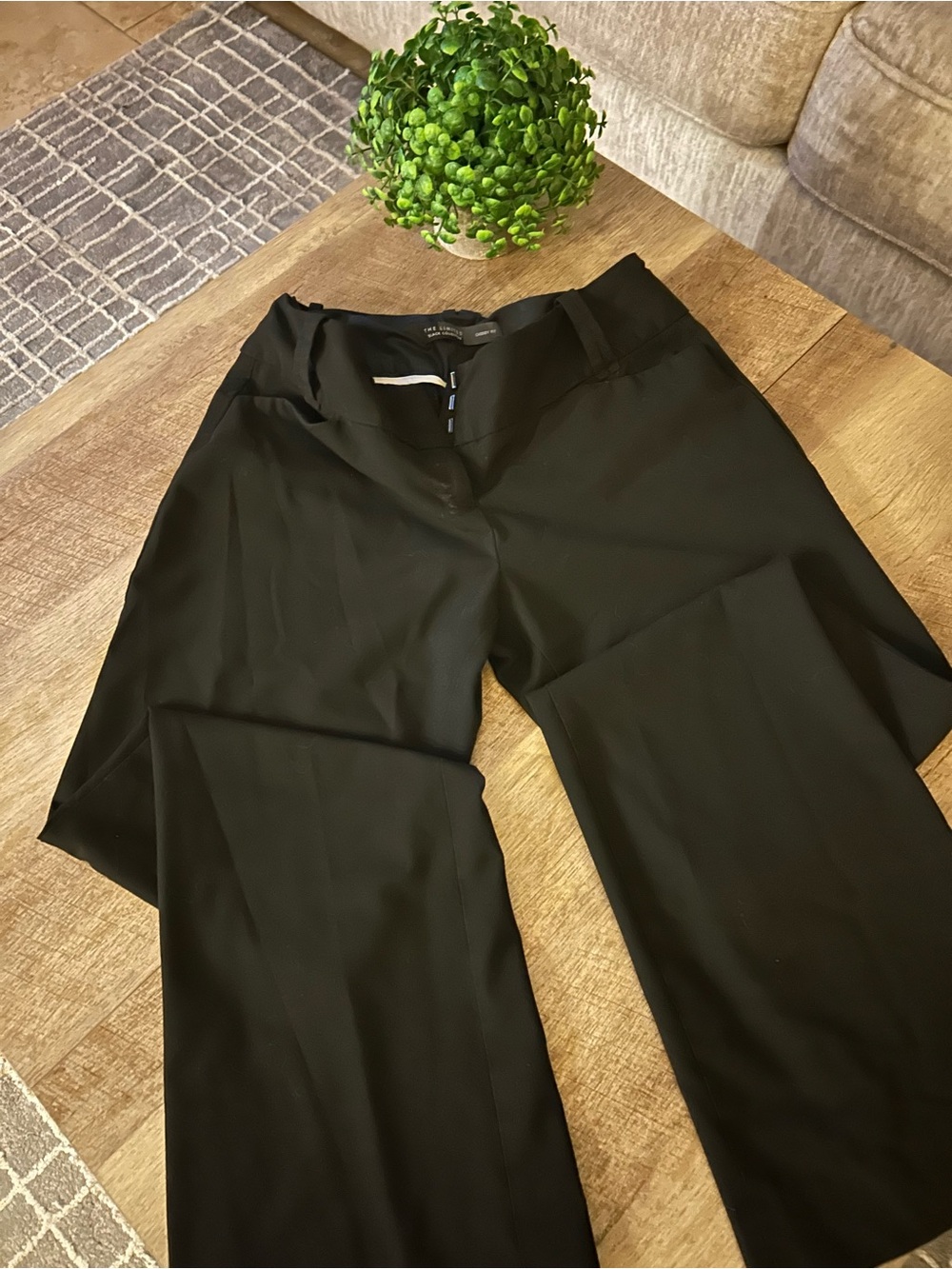 The Limited Black Wide-Leg Dress Pants